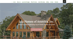 Desktop Screenshot of loghomesofamerica.com